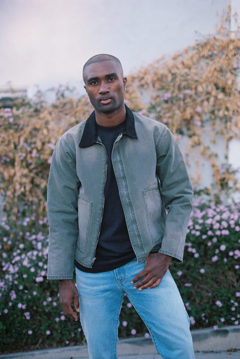 CLASSIC WORK JACKET / AGED OLIVE GREEN — MOOJIMOOJI